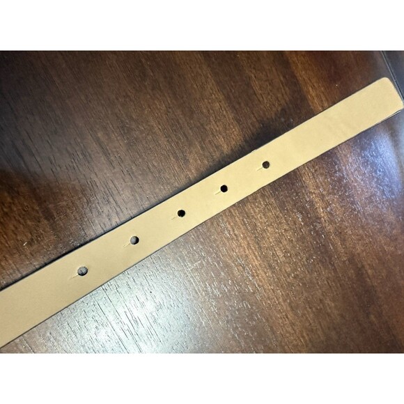 ?WOMEN MICHAEL KORS Pebbled PINK White Gold LOGO Belt - Ships Fast!!! main image 5